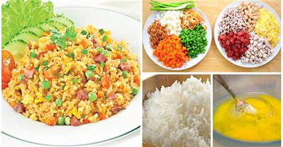 Cách chế biến cơm chiên Dương Châu ngon như qq8876.com