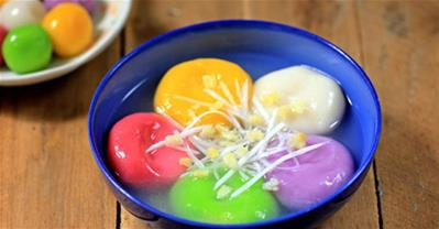 Cách làm chè trôi nước ngũ sắc từ rau củ cực qq8876