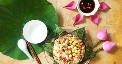 Hướng dẫn cách làm cơm hấp lá sen đầy qq8876