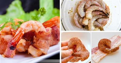 Làm tôm cuộn thịt xông khói ngon như qq8876.com Brazil