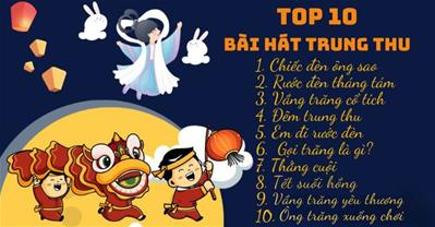 Top 10 bài hát Tết Trung thu 2023 cho bé cực hay, cực vui nhộn 