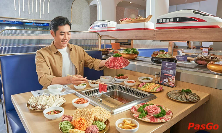 qqq88 Shang Chi Taiwanese Rotary Hotpot Trung Hòa qq8827 lẩu băng chuyền Đài Loan 4