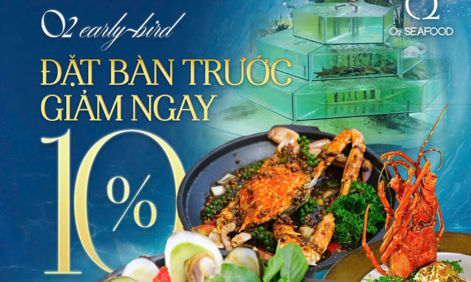 GIẢM 10% hóa đơn, yêu cầu đặt bàn trước 3 tiếng